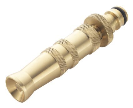Garden Hose Nozzle : Brass Water Sprayer For Easier Watering With Simple Twist On/ Off Water Control For Arthritis
