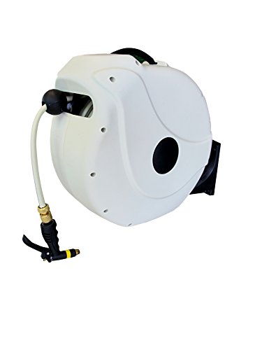 Sunneday Retractable Water Hose Reel 82 White