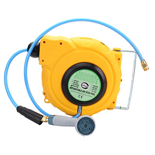 Valianto HP-815W 50ft by 38-Inch ID Electric Retractable Water Hose Reel