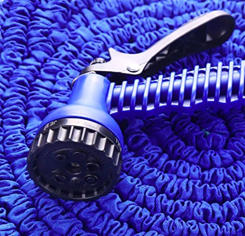 Expandable Garden Hose Water Pipe 25ft 7modes Lightweightamp Flexible Shrinking blue