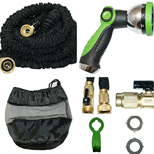 Heavy Duty Garden Hose  Expandable Hose Set 50 Ft 10-pattern Garden Hose Nozzle And Expandable Lightweight Ultra