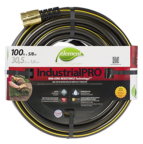 Element ELIH58100 IndustrialHome Lead Free Kink Resistant 58-Inch-by-100-Foot Garden Hose Brown