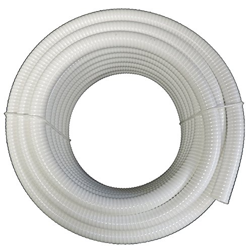 34&quot Dia X 100 Ft - Hydromaxx&reg White Flexible Pvc Pipe Hose Tubing For Pools Spas And Water Gardens