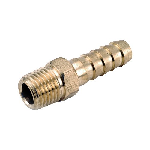 Anderson Metals Corp 717001-0808 12 -inch Hose Id X 12 -inch Male Pipe Thread Brass Barb Insert