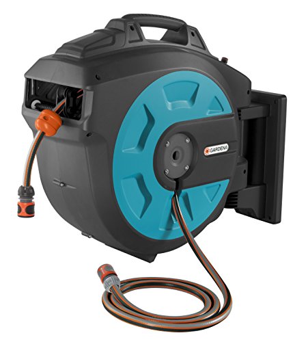 Gardena Retractable Hose Reel 82-feet With Convenient Hose Guide