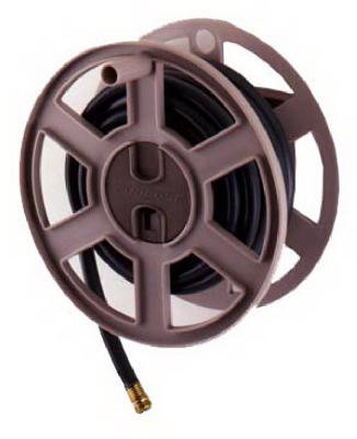 Suncast SWA100 100-Foot Garden Hose Capacity Wall-Mounted Sidetracker Hose Reel Taupe