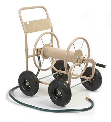 Liberty Garden Products 870-m1-2 Industrial 300 - 4 Wheel Garden Hose Reel Cart - Tan