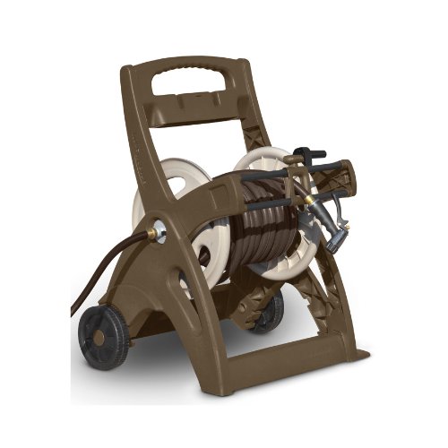 Suncast LGN2126M Brown Taupe Hose Reel Cart