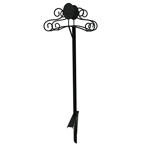 Liberty Garden 646-R Steel Decorative Garden Hose Stand Holds 125-Feet of 58-Inch Hose - Black