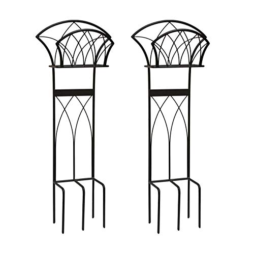 Liberty Garden Steel Decorative Garden Hose Stand with Gothic Design 2 Pack