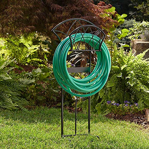 Liberty Garden Steel Decorative Garden Hose Stand with Gothic Design 4 Pack