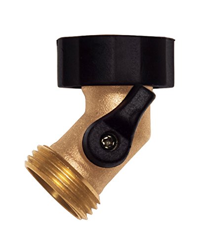 Backyard Garden Pros Sli5294 Brass Gooseneck Garden Hose Shut Off Valve Connector