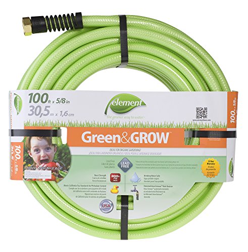 Element Green and Grow ELGG58100 Lead Free Drinking Water Safe 58-Inch by 100-Feet Hose