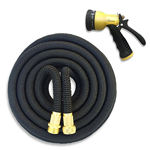 Naturohose Expandable Hose 25ft 50ft 75ft 100ft Strongest Expandable Garden Hose On The Market Solid Brass