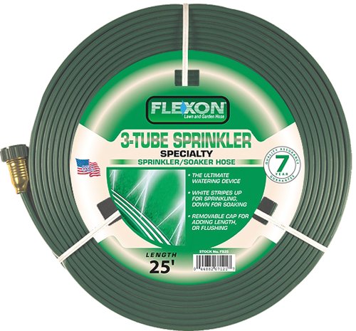 Flexon 25-Foot Three Tube Sprinkler Hose FS25