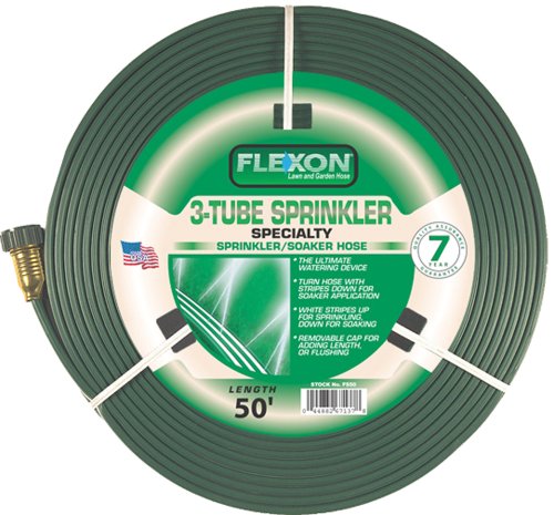 Flexon 50-Foot Three Tube Sprinkler Hose FS50