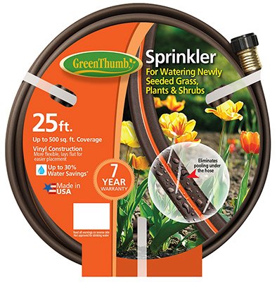 TEKNOR-APEX COMPANY 2030-25 Thumb Sprinkler Hose 25-Feet Green