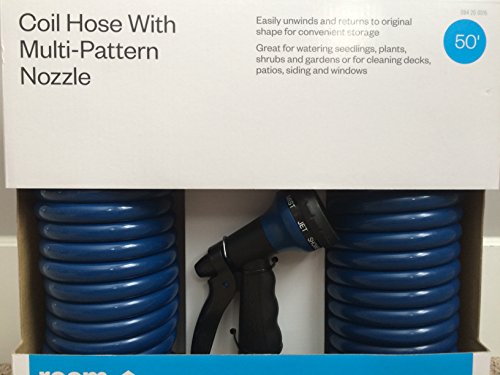 RE 50ft Coil Hose With Multi-Pattern Nozzle