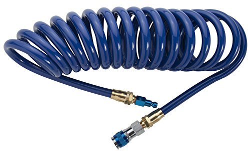Steelman 50041-wmq 25-foot Coil Hose With Reusable Quick Disconnect Fittings