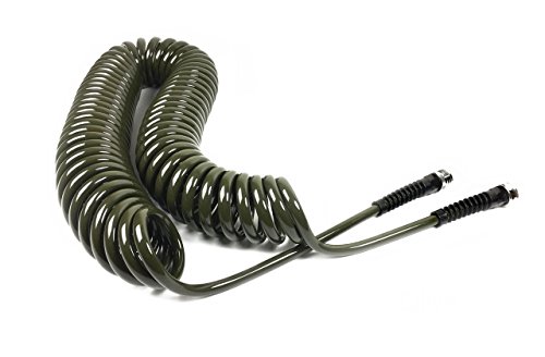 Water Right Professional Coil Garden Hose Lead Freeamp Drinking Water Safe 50-foot X 38-inch Olive Green