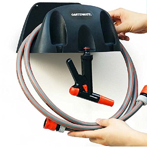 Garden Wall-mountable Water Hose Holder Spray Nozzle Hanger Organizer