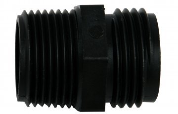 Hydrologic 34-inch Male Pipe to Male Garden Hose Thread Connector 14186
