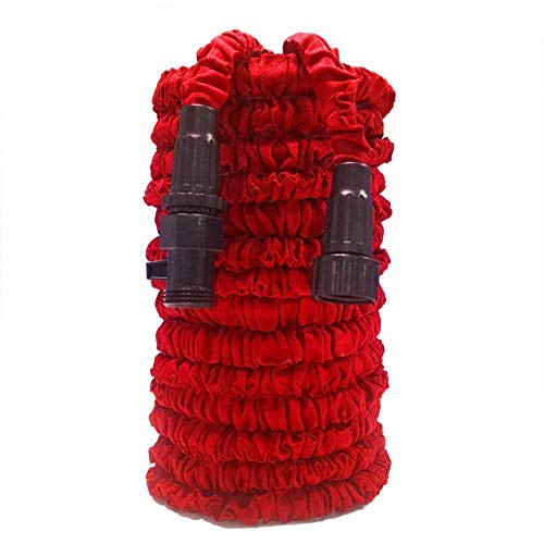Garden Hose Water Hose 50ft Lightweight Expandable Garden Hose with 34 Solid Fittings Double Latex Core Extra Strength Fabric Flexible Expanding Hose for Outdoor Lawn Car Watering Plants Red