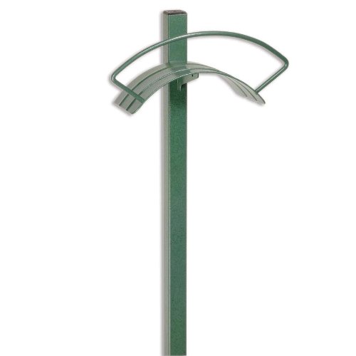 Yard Butler Hanger for Tidy No Kink Garden Storage - HC-2 Yard Butler Heavy Duty Metal Free Standing In-Ground Outdoor Hose Hang green