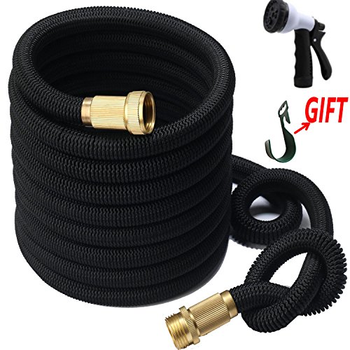 25ft50ft Expandable Garden Hose Upgraded By Fanshengthick Double Natural Latex Inner Tubeextra Strength Fabric