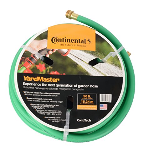 Continental Contitech Yardmaster Heavy Duty Green Garden Hose 12 ID x 50 Feet Length