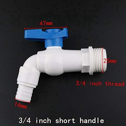 Garden Water Connectors 1Pc 12 34 Inch PVC Male Thread Tap Valve Connect to 16Mm Soft 12 34 Faucet Garden Irrigation Hose Washing Machine Valve