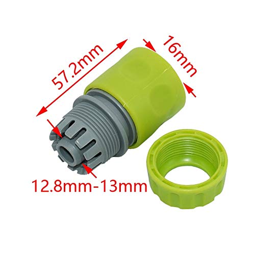 HUIJUNWENTI Garden Irrigation Hose 16mm Quick Connector 12 inch Garden Hose Car wash Water Gun Adapter 1pcs Color  Yellow