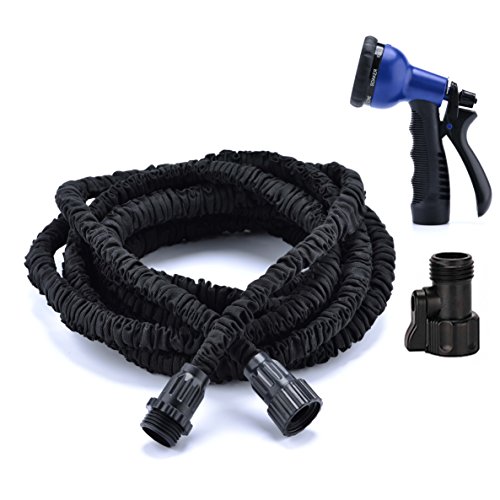 50FT Garden Hose Expandable Water Hose Flexible 34 inch 50FT Black