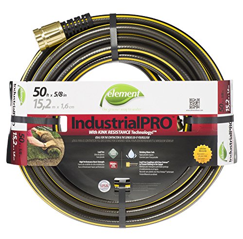 Element ELIH58050 IndustrialHome Lead Free Kink Resistant 58-Inch-by-50-Foot Garden Hose Grey