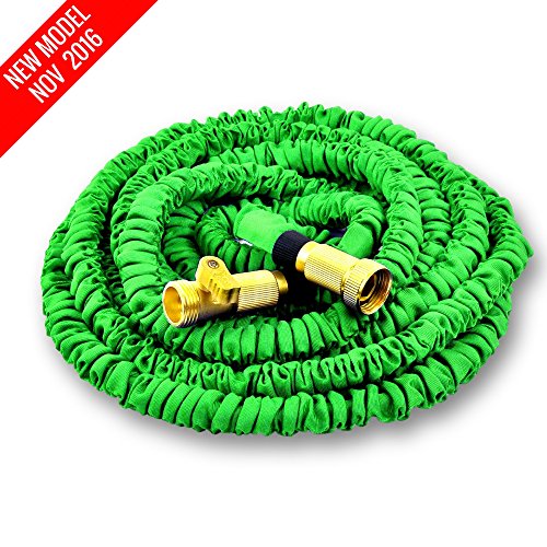 NEW MODEL OF WORLDS STRONGEST Expandable Garden Hose with MADE IN USA inner tube material Garden Hose Expanding Hose Flexible Hose Water Hose Expandable Hose Green 50 ft