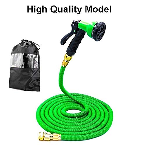 TMYQM 25Ft-200Ft Garden Hose Expandable Magic Flexible Water Hose EU Hose Plastic Hoses Pipe with Spray Gun to Watering Color  Green Diameter  EU Version