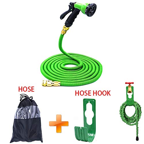 TMYQM 25Ft-200Ft Garden Hose Expandable Magic Flexible Water Hose EU Hose Plastic Hoses Pipe with Spray Gun to Watering Color  Green1 Diameter  EU Version