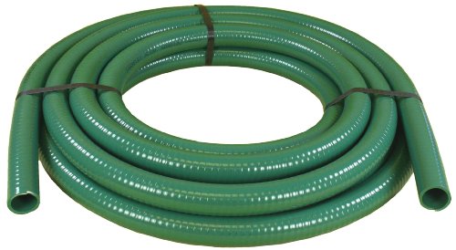 Abbott Rubber 1240-1500-50 Green Pvc Water Suction Hose, 1-1/2-inch By 50-feet