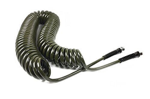 Water Right Professional Coil Garden Hose Lead Freeamp Drinking Water Safe 75-foot X 38-inch Olive Green