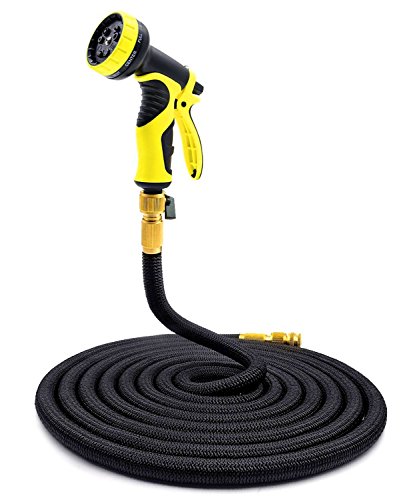 Garden Hose Pipe 100ft Kingtop Expandable Magic Hose Stretch Hosepipe With 9 Function Spray Gun updated Version