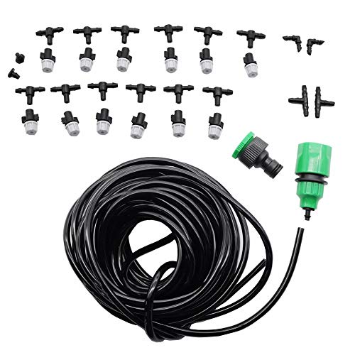 Watering Kits - 1 Sets Fog Nozzles Irrigation System Portable Misting Automatic Watering 10m Garden Hose Spray Head - Kits Watering