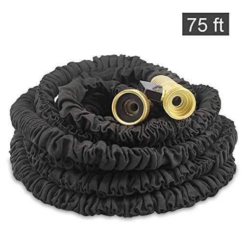 Gookit 75ft Garden Water Hose Expandable Leak-proof With Solid Brass Fittings Double High Pressure-resistance