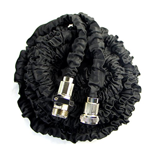 Black Garden Hose 150ft Heavy Duty Expanding Water Flexible Expandable Retractable Collapsible Shrinking Hoses