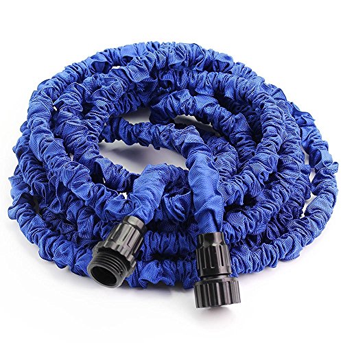 Greenmall 50ft Expandable Garden Water Hose With 7 Functions Sprayer-blue 50ft