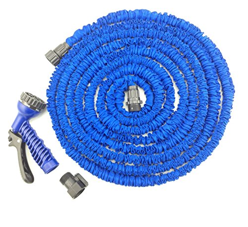 Worth And Nice 100ft Latex Expanding Hose Magic Flexible Expandable Garden Water Hose With 8 Functions Spray Nozzle