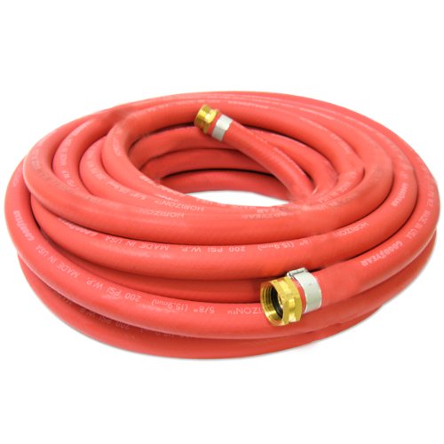 Continental 5/8-inch X 50-feet All-weather Rubber Water Garden Hose, Made In Usa
