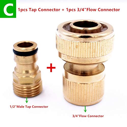 Garden Water Connectors Thread Tap Connector  Flow Connectors  Thread Watering Faucet Water Hose End Connector