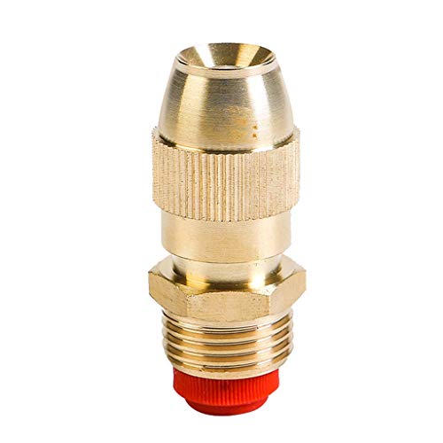 SUJING Garden Hose Repair Kit Water Hose End Mender with Stainless Steel Clamp Nozzle Faucet Sprinkler Nozzle 12Inch External Thread Brass Nozzle