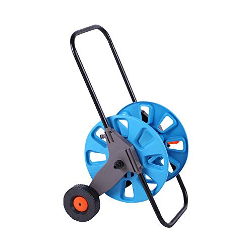 Rnwen Garden Hose Hook Garden Hose Reel StandPlastic Water Hose Reel Portable Water Pipe Washing Shelf Bracket for Garden Farm Parts Connectors Color  Blue Size  HBS-8803