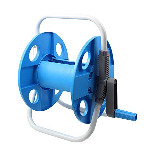 Rnwen Garden Hose Hook Household Car Wash Water Hose Reel Garden Accessories Water Pipe Storage Rack Portable Garden Hose Holder Parts Connectors Color  Blue Size  HBS-067N